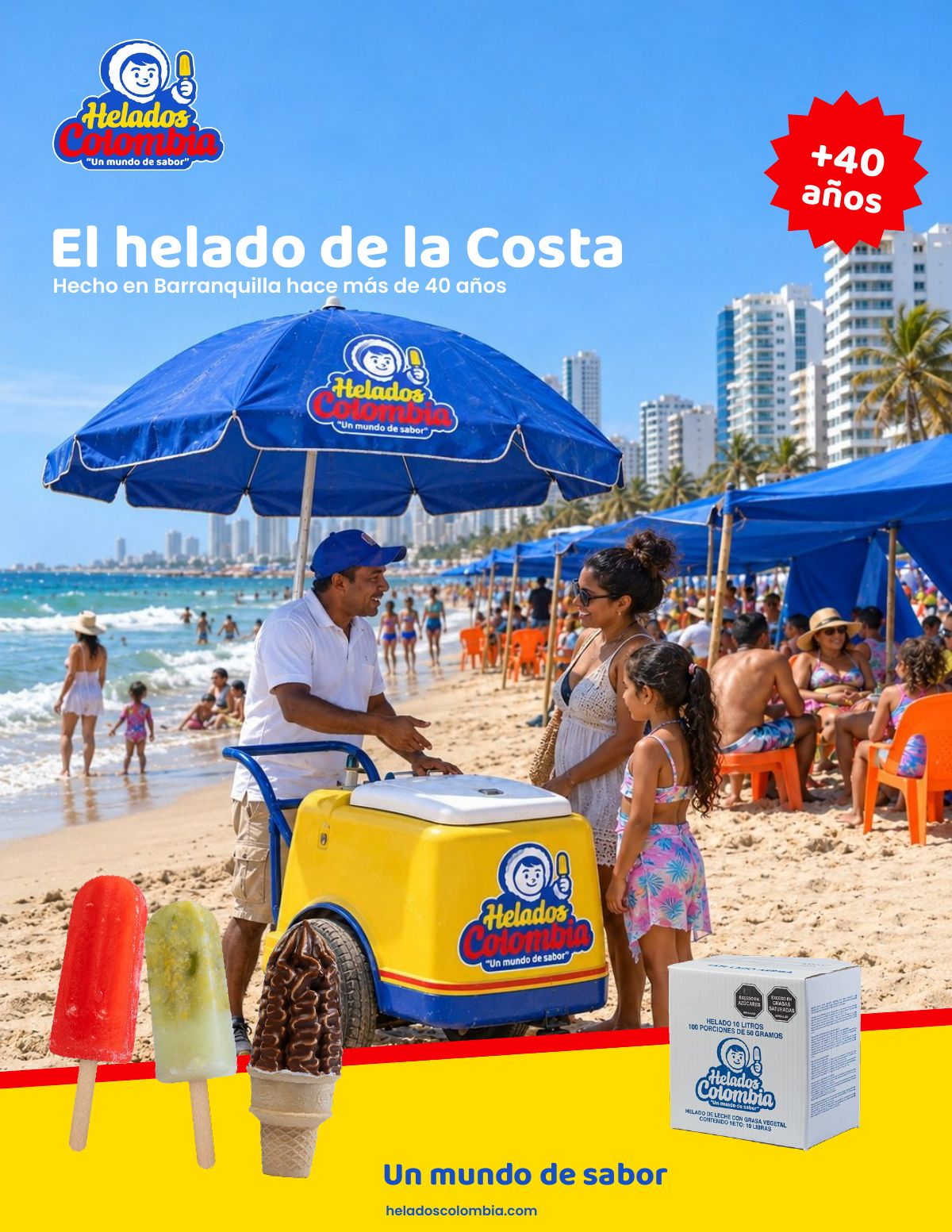 Portada del catálogo Helados Colombia 2026